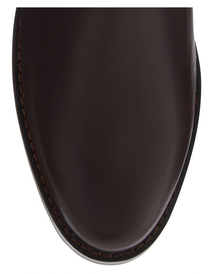 Cape Boots in Chocolate Leather image 4
