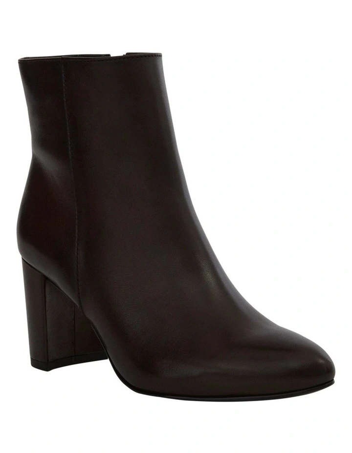 Kylie Leather Boots in Chocolate image 2