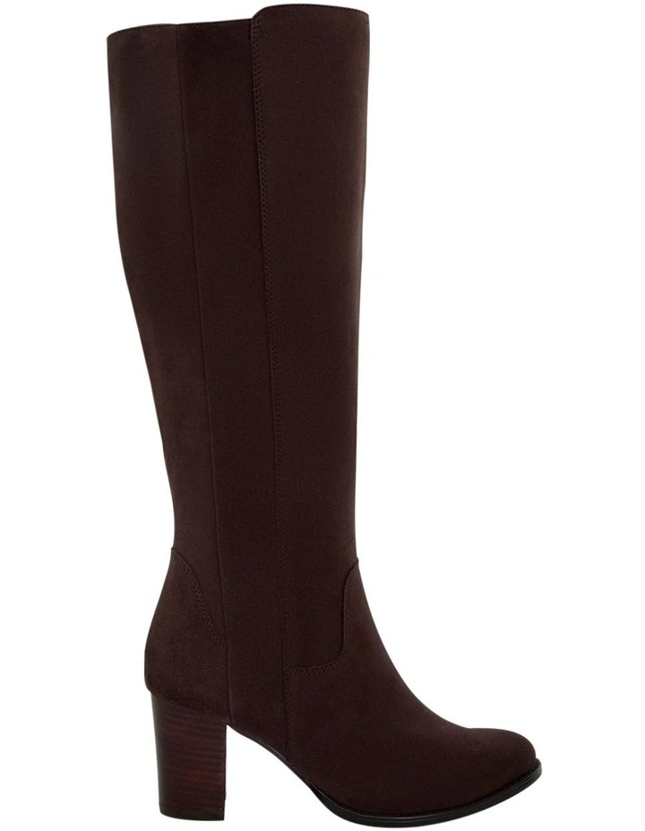 Germaine Knee Boots in Chocolate Suede image 1