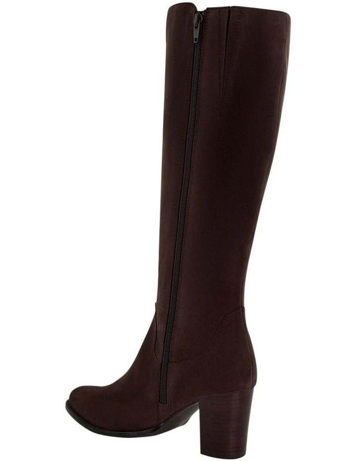 Germaine Knee Boots in Chocolate Suede image 3