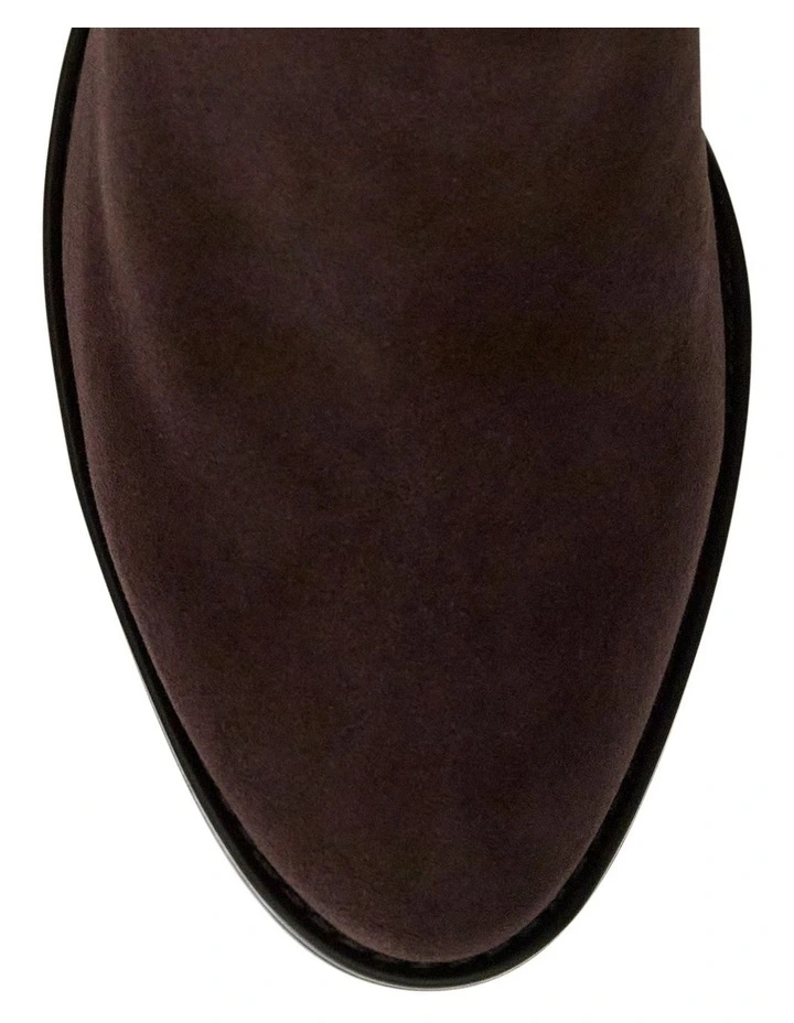 Germaine Knee Boots in Chocolate Suede image 4