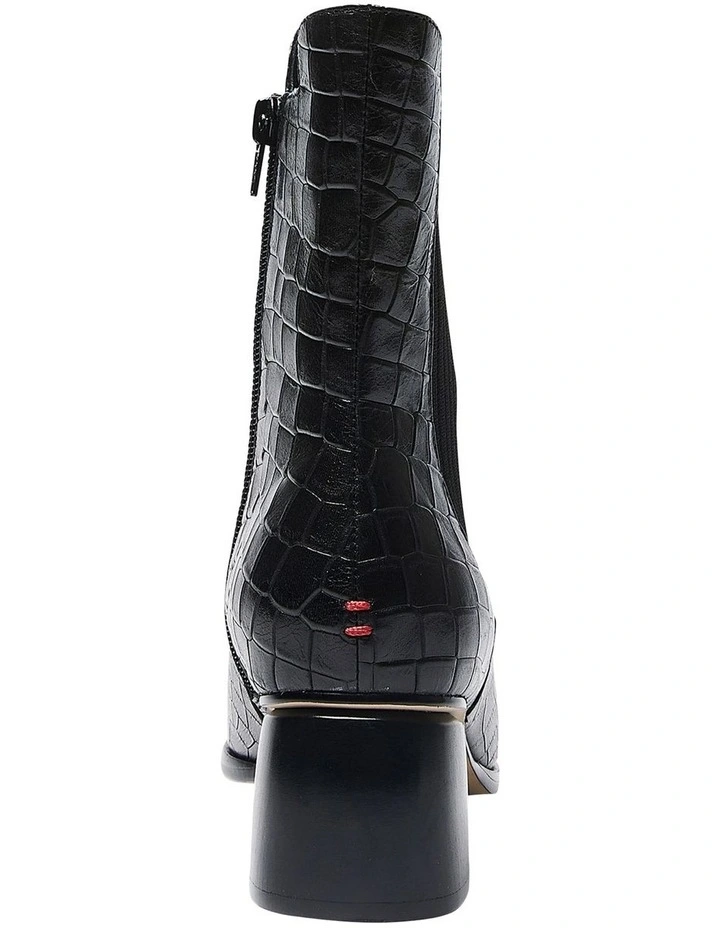 Pedro Boots in Black Croc Print image 5