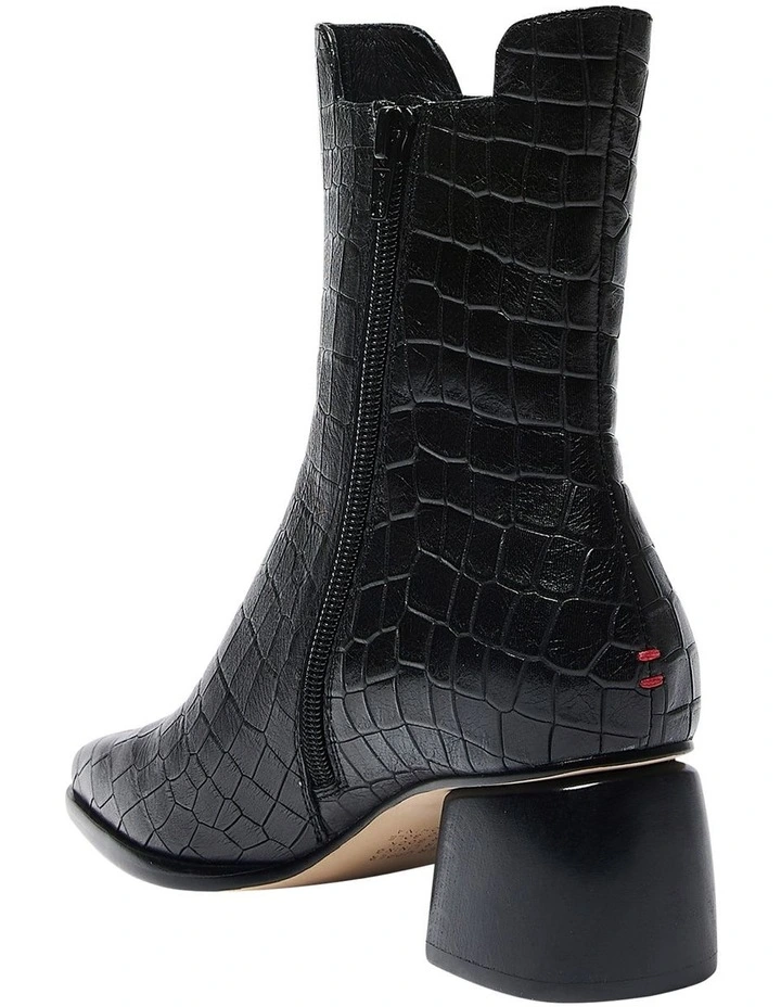 Pedro Boots in Black Croc Print image 6