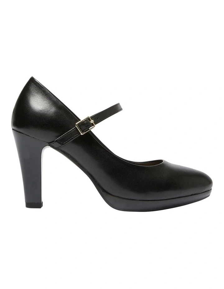 Otis Heeled Shoes in Black Leather image 1