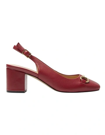 Goldie Heeled Shoes in Red