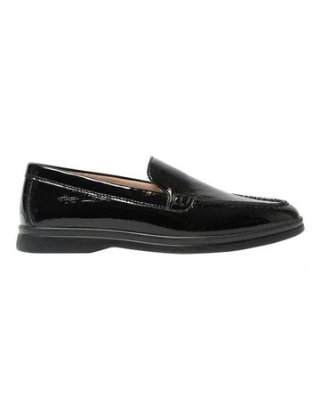 Orlando Loafers in Black Crinkle Patent Leather