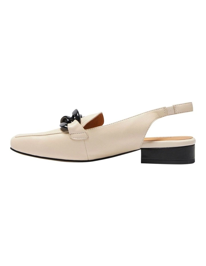 Domino Flat Shoes in Ivory/Black image 3