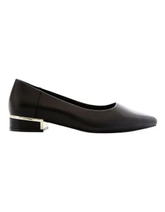 Sinatra Heeled Shoes in Black Leather