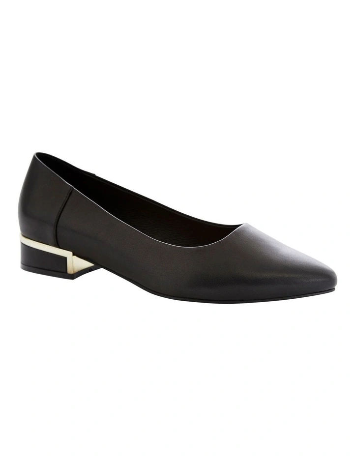 Sinatra Heeled Shoes in Black Leather image 2