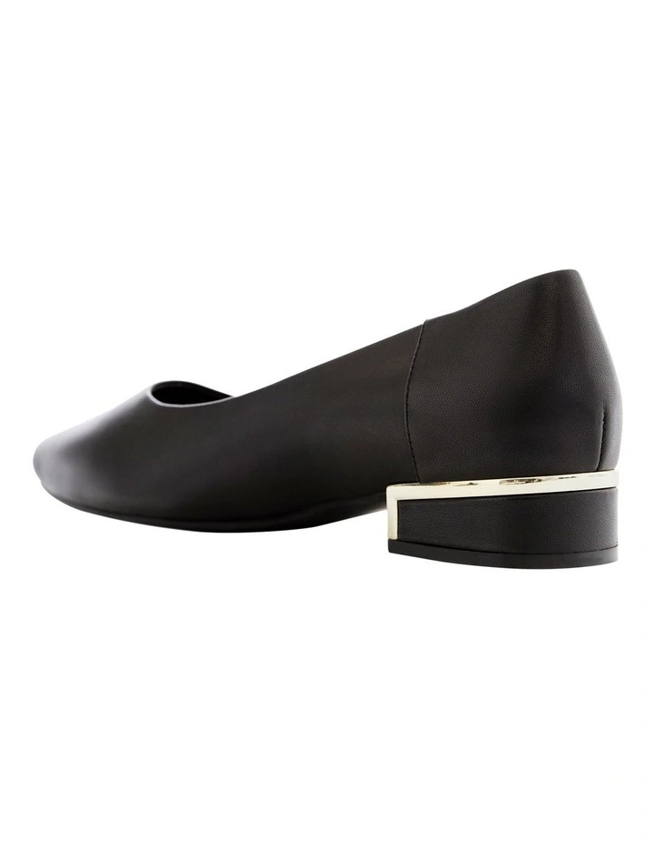 Sinatra Heeled Shoes in Black Leather image 3