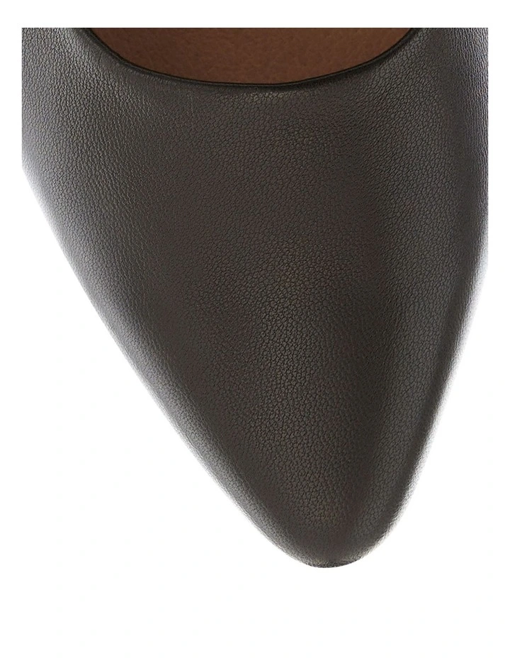 Sinatra Heeled Shoes in Black Leather image 4