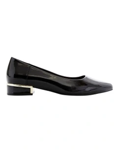 Sinatra Heeled Shoes in Black Patent Leather