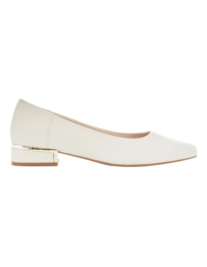 Sinatra Heeled Shoes in Ivory Leather image 1
