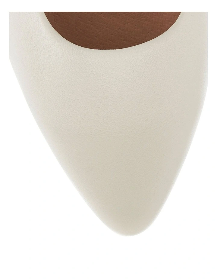 Sinatra Heeled Shoes in Ivory Leather image 4