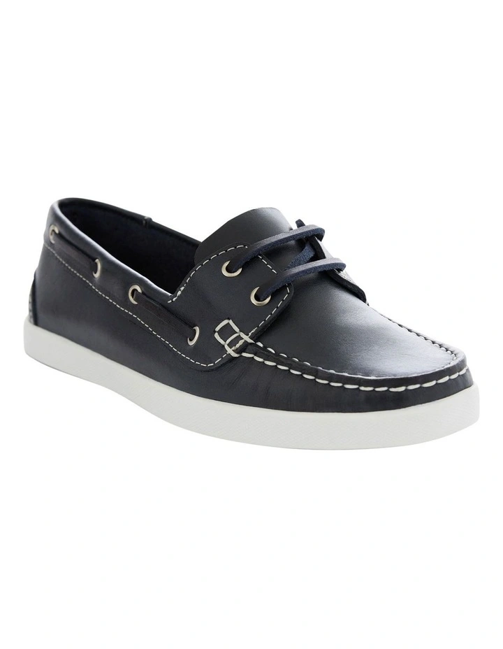 Campus Loafer in Navy Leather image 2