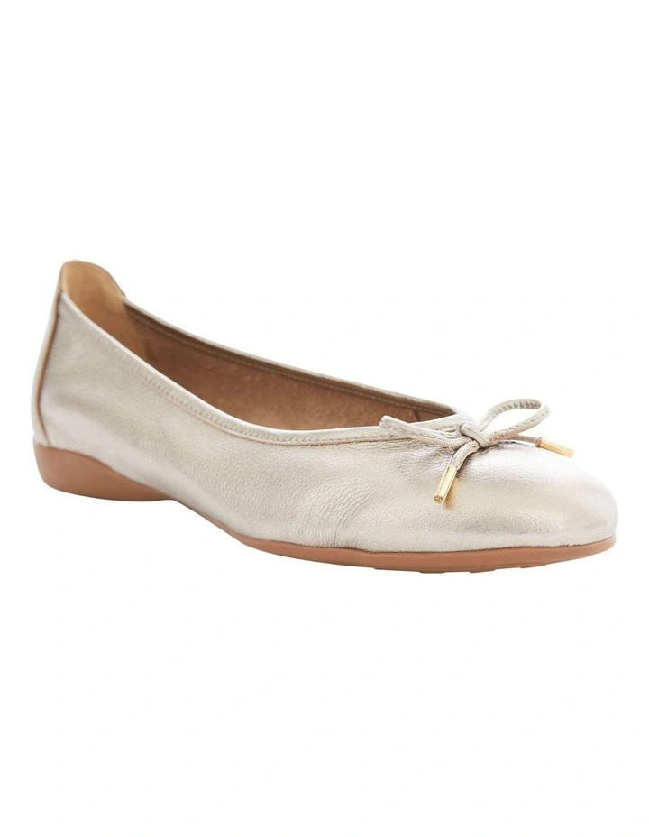 Azaria Flat Shoes in Pewter Metallic image 2