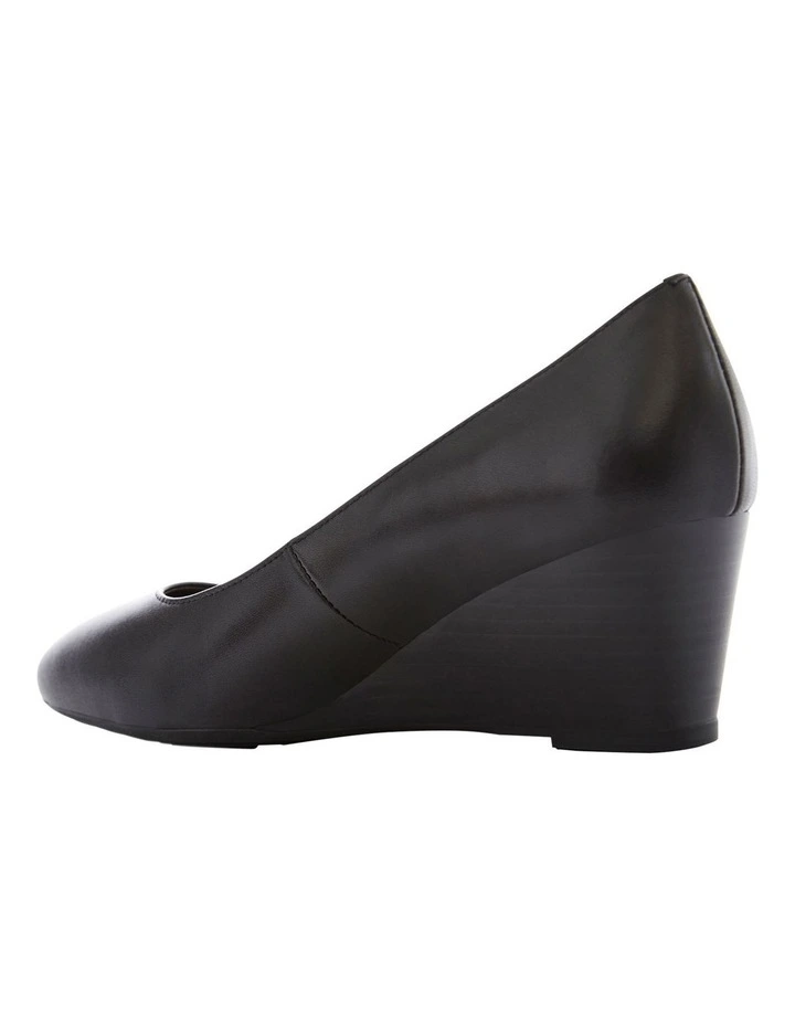 Jenson Heeled Shoes in Black Leather image 3