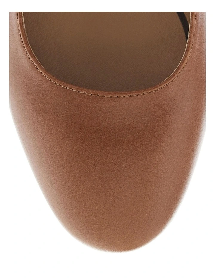 Jenson Heeled Shoes in Cognac Leather image 4