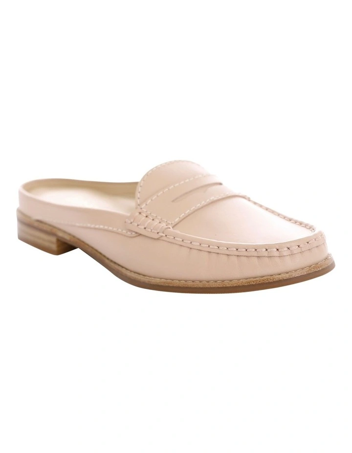 Tudor Flat Shoes in Blush Leather image 2