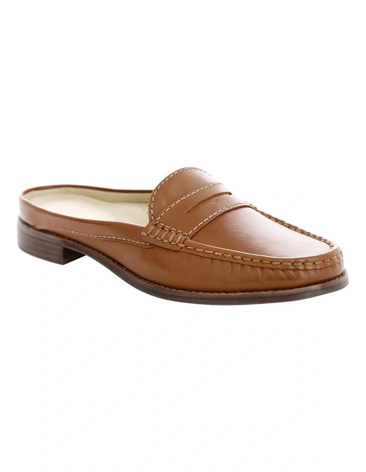 Tudor Flat Shoes in Cognac Leather image 2