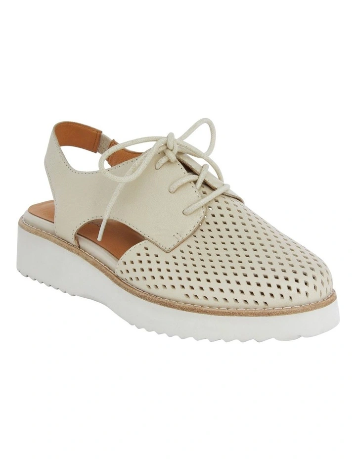 Damaris Flat Shoes in Bone Leather image 2