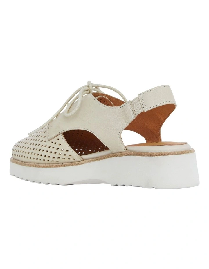 Damaris Flat Shoes in Bone Leather image 3