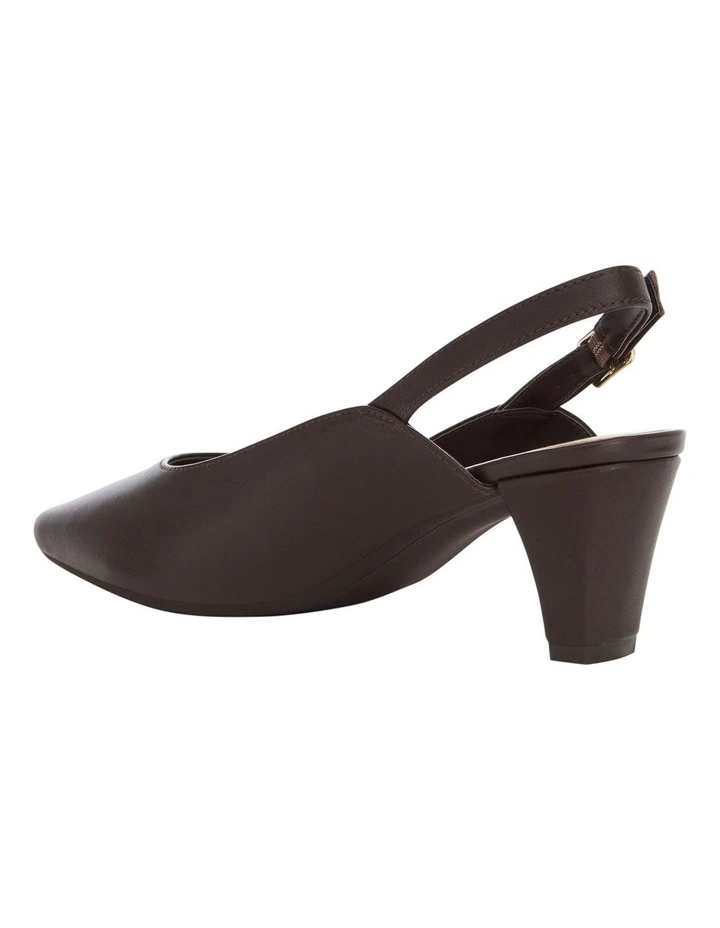 Agatha Heeled Shoes in Chocolate image 3