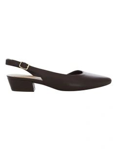 Ramsey Heeled Shoes in Chocolate Leather