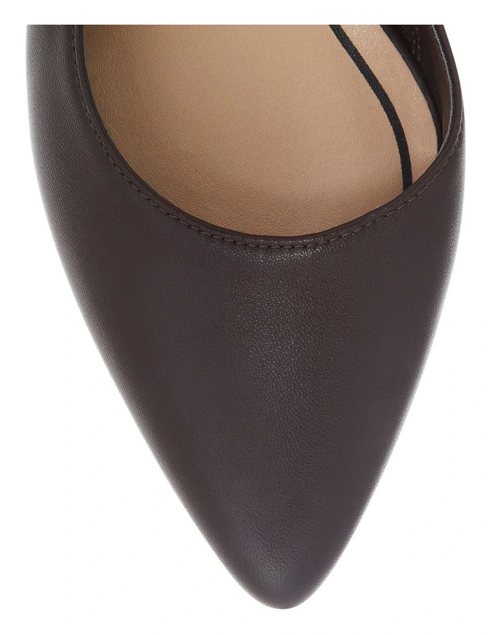 Ramsey Heeled Shoes in Chocolate Leather image 4