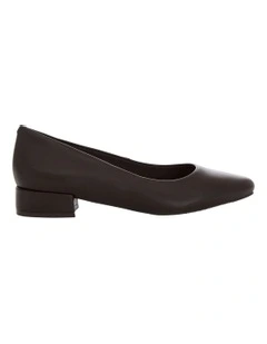 Janine Heeled Shoes in Chocolate Leather