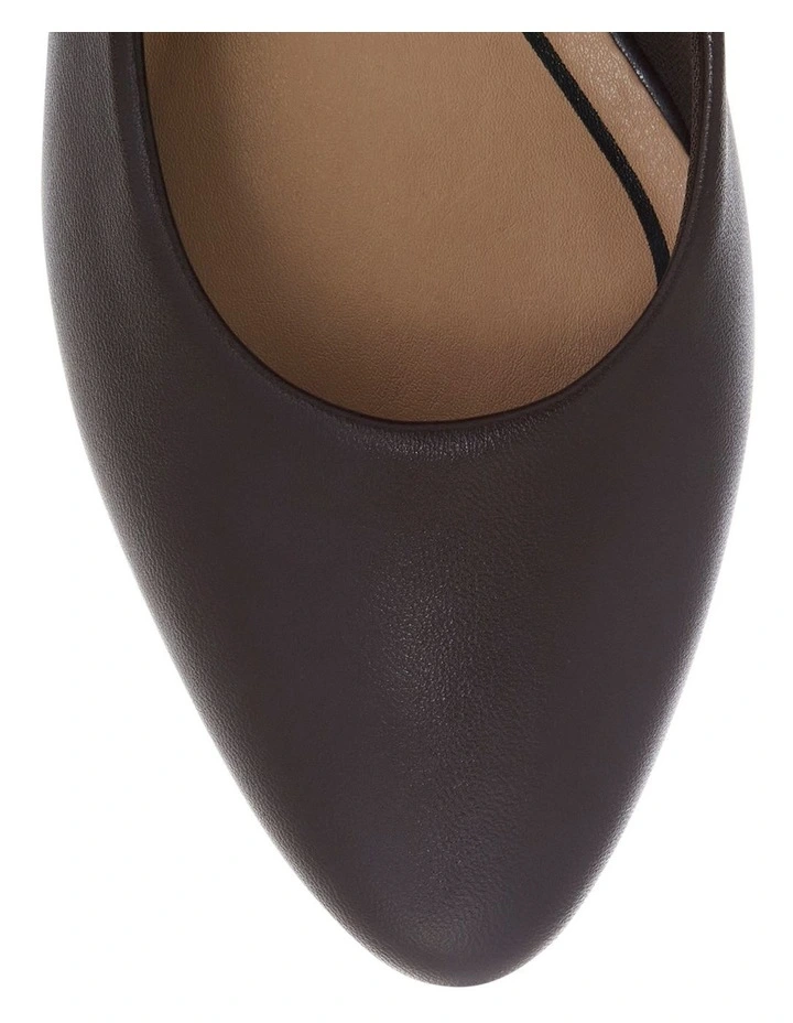 Janine Heeled Shoes in Chocolate Leather image 4