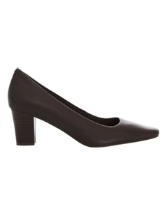 Nicole Heeled Shoes in Chocolate Leather
