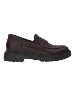 Eleanor Loafers in Chocolate Leather