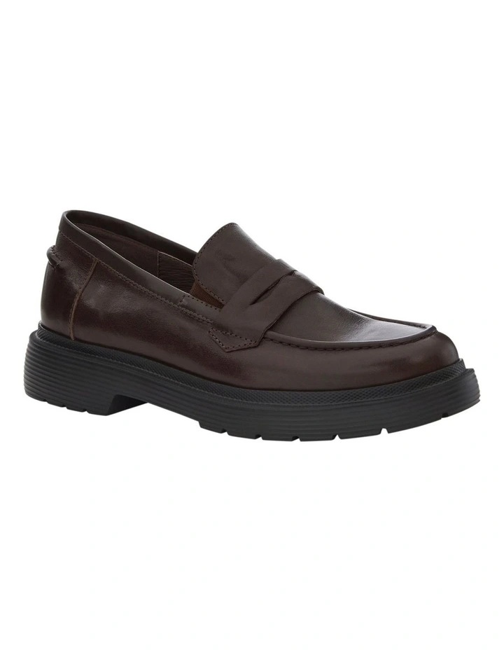 Eleanor Loafers in Chocolate Leather image 2