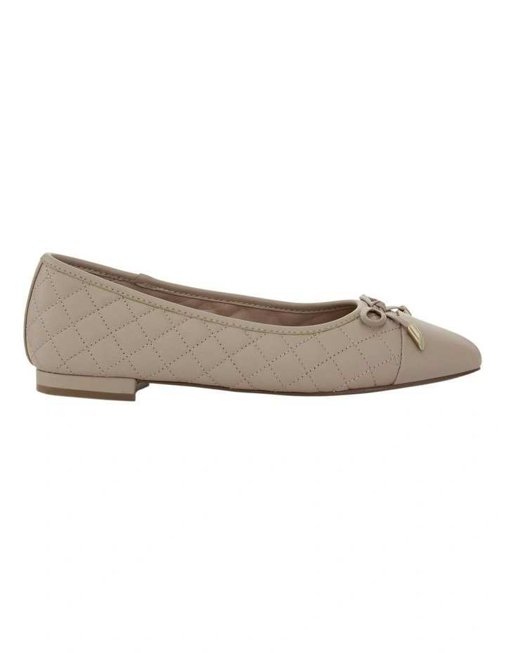 Belgium Flat Shoes in Nude Leather image 1