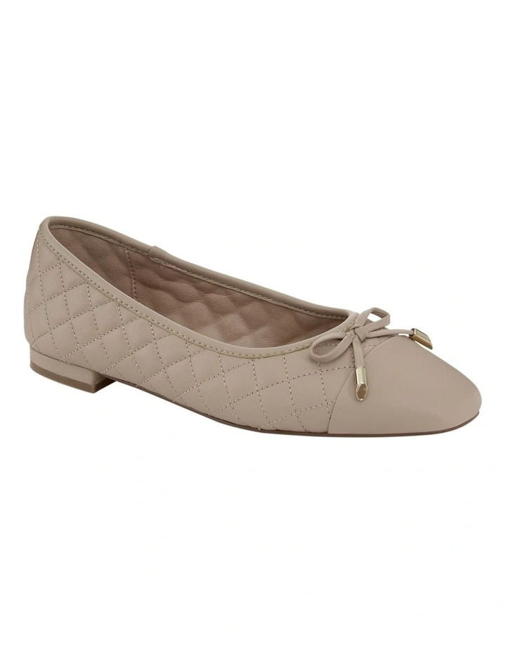 Belgium Flat Shoes in Nude Leather image 2