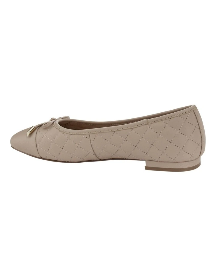 Belgium Flat Shoes in Nude Leather image 3