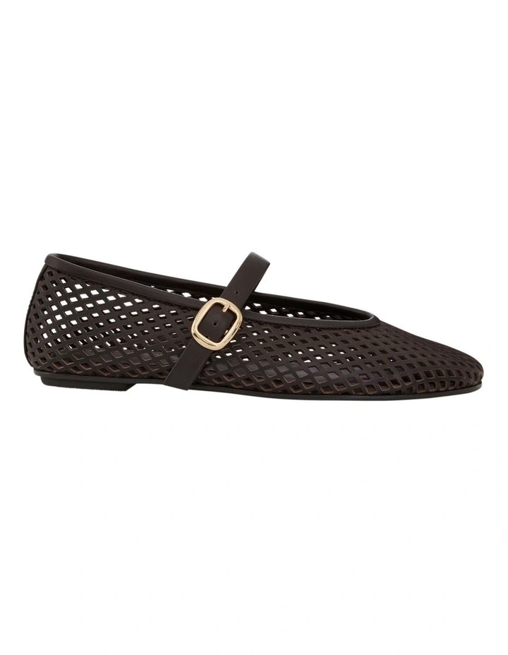 Arla Ballet Flats in Chocolate Leather image 1
