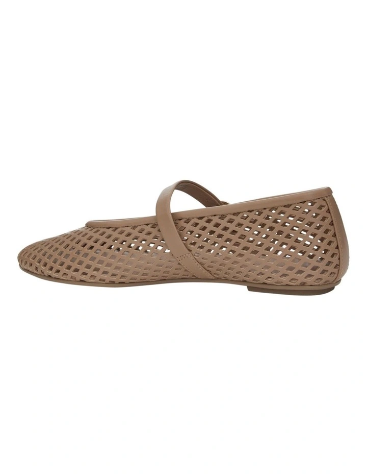 Arla Ballet Flats in Nude Leather image 3