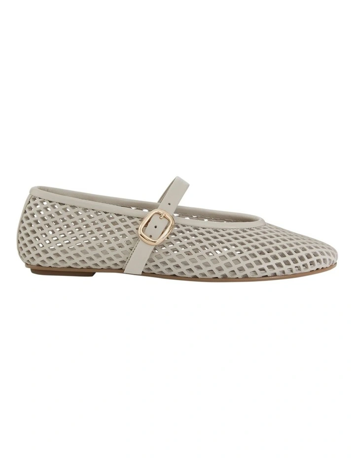 Arla Ballet Flats in Ivory Leather image 1