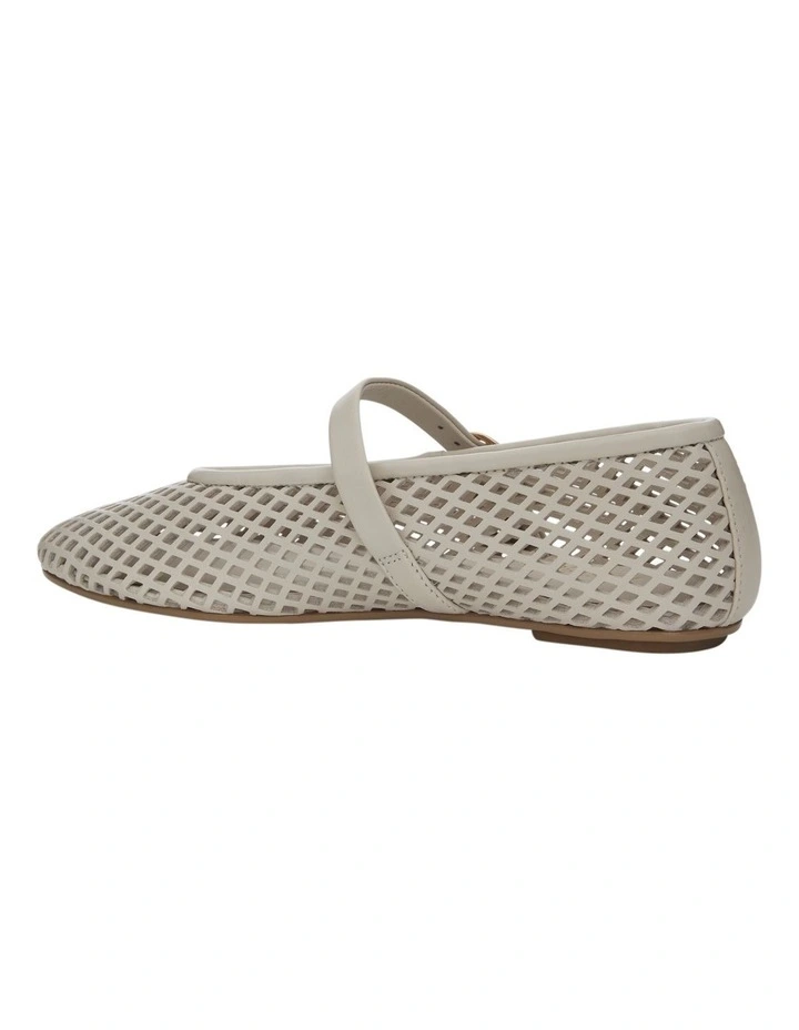 Arla Ballet Flats in Ivory Leather image 3