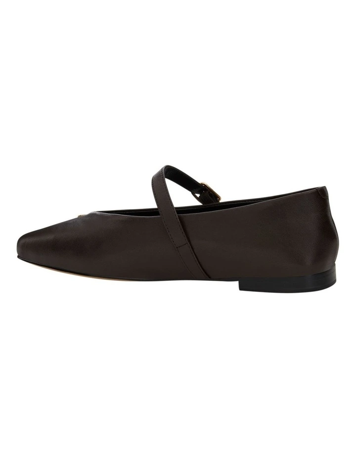 Pearl Ballet Flats in Chocolate Leather image 5