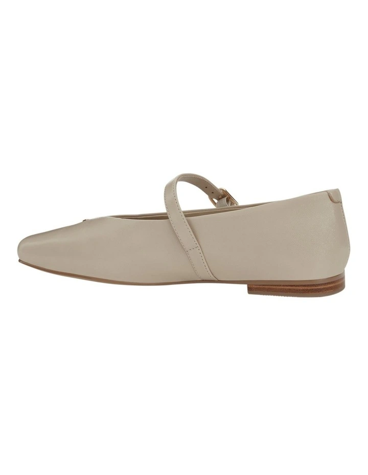 Pearl  Ballet Flats in Ivory Leather image 3