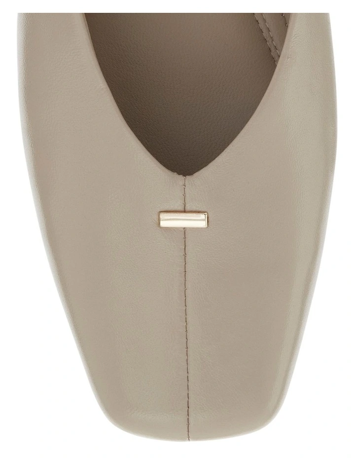 Pearl  Ballet Flats in Ivory Leather image 4