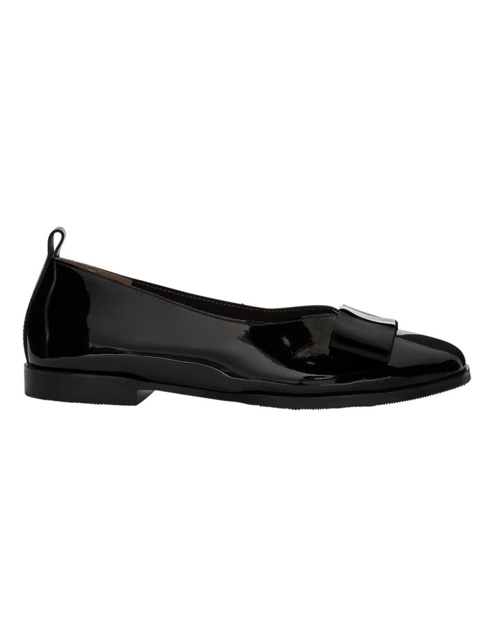 Darling Flat Shoes in Black Patent image 1