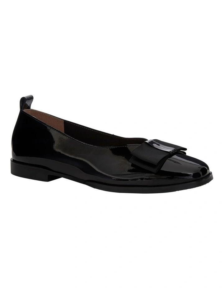 Darling Flat Shoes in Black Patent image 2