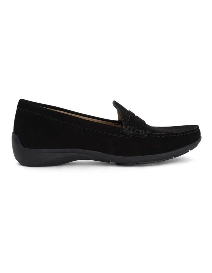 Travis Loafers in Black Nubuck Leather image 1