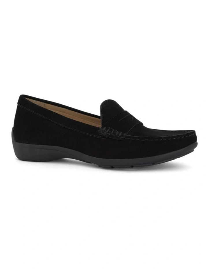 Travis Loafers in Black Nubuck Leather image 2