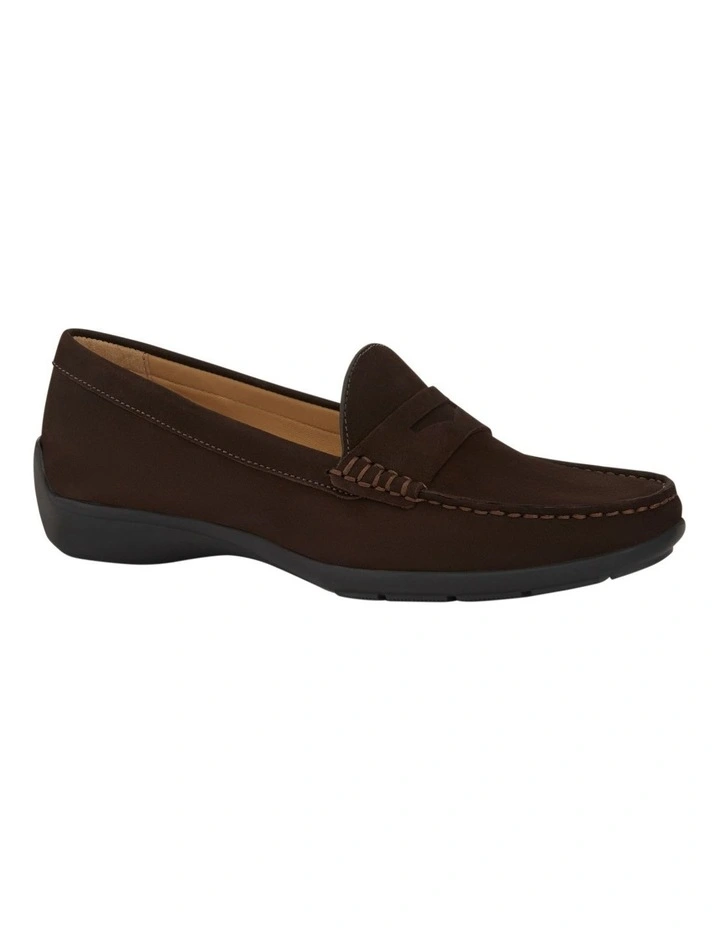 Travis Loafers in Chocolate Nubuck Leather image 2