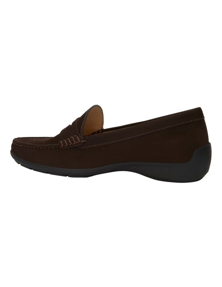Travis Loafers in Chocolate Nubuck Leather image 3